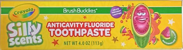 SILLY Scents Brush Buddies 'Watermelon' Anticavity Fluoride Toothpaste 113gr